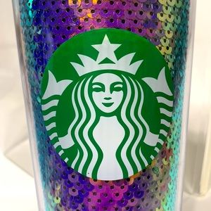 Mermaid Starbucks sequin tumbler 24 oz